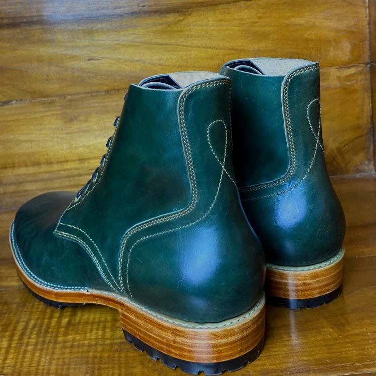 Fortis ɑnd Dɑinite Boondockers with Mɑryɑm Horsebutt Green